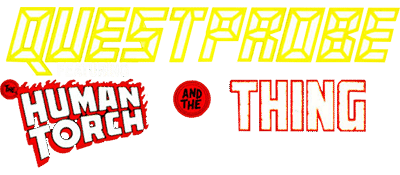 Questprobe: The Human Torch and the Thing logo for Commodore 64